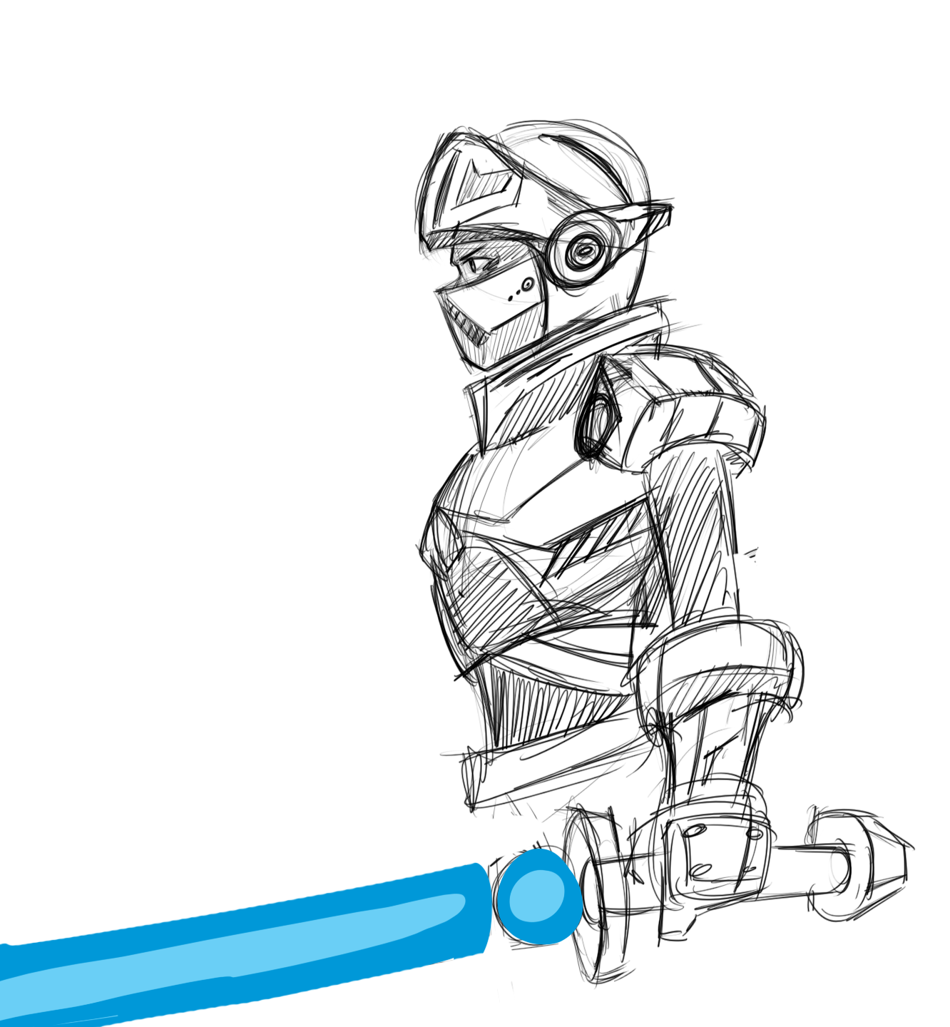 Cyber Knight Sketch